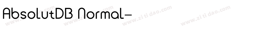 AbsolutDB Normal字体转换
